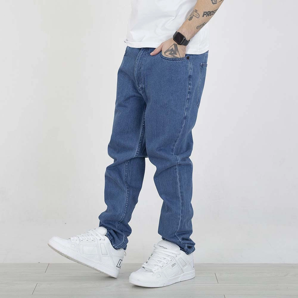 Spodnie Mass Regular Fit Box niebieskie