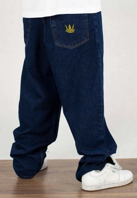 Spodnie Jigga Wear Crown Baggy Jeans dark blue