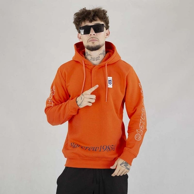 Bluza Hoodie Biuro Ochrony Rapu 1985 Pomarańczowa