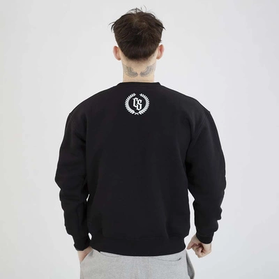 Bluza Crewneck Ciemna Strefa Oversize CS Laur czarna biała