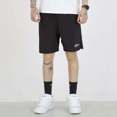 Krótkie Spodenki Stoprocent Ćpaj Sport Redlective Logo czarne