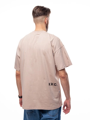 Koszulka Nice View Brand Sharp beżowa