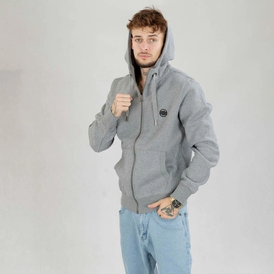 Bluza Pit Bull Hoodie Zip Small Logo ciemno szara