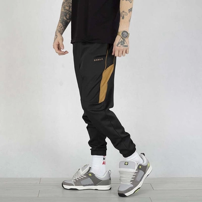 Spodnie dresowe SikSilk SS-26862 Muscle Fit Joggers czarne