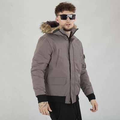 Kurtka Niemaloga Fur Bomber szara