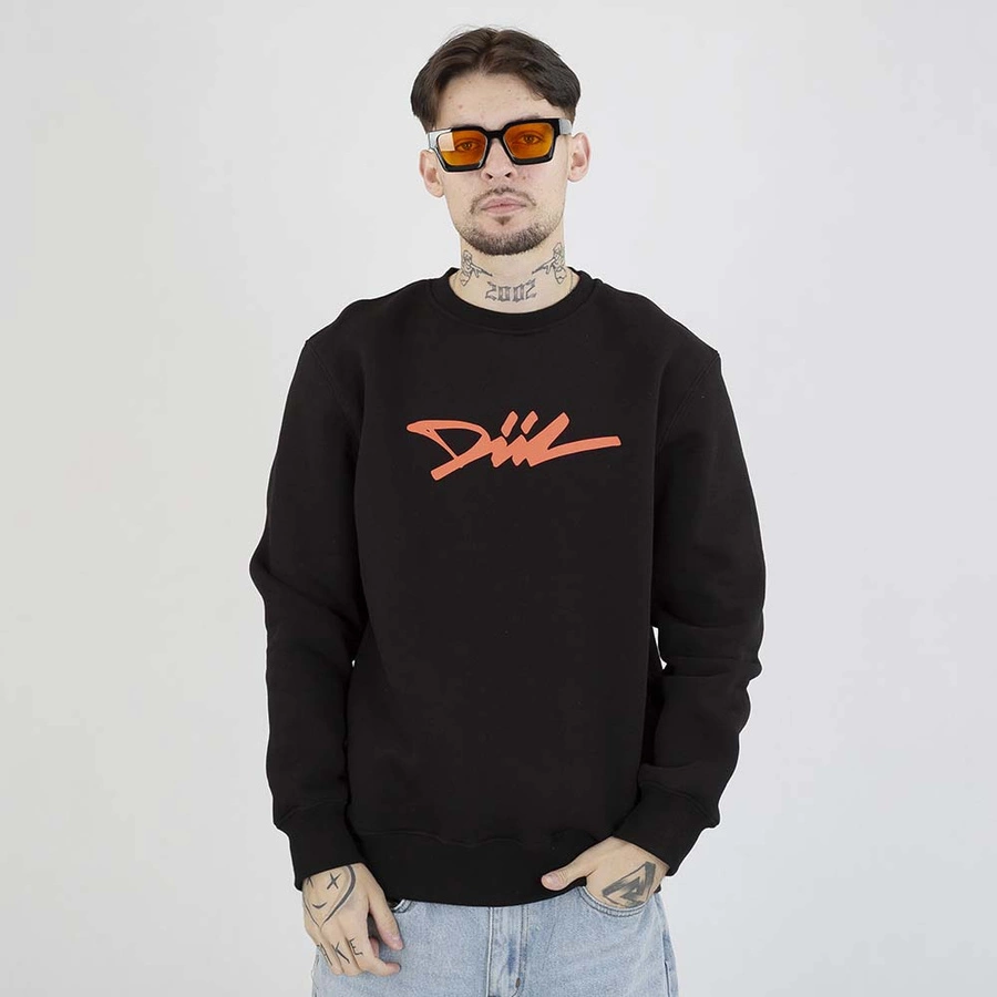 Bluza Diil Crewneck Odblask czarna