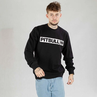 Bluza Pit Bull crewneck Terry Hilltop czarna