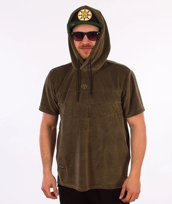 Backyard Cartel-Smooth Short Sleeve Hoody Bluza Kaptur Khaki