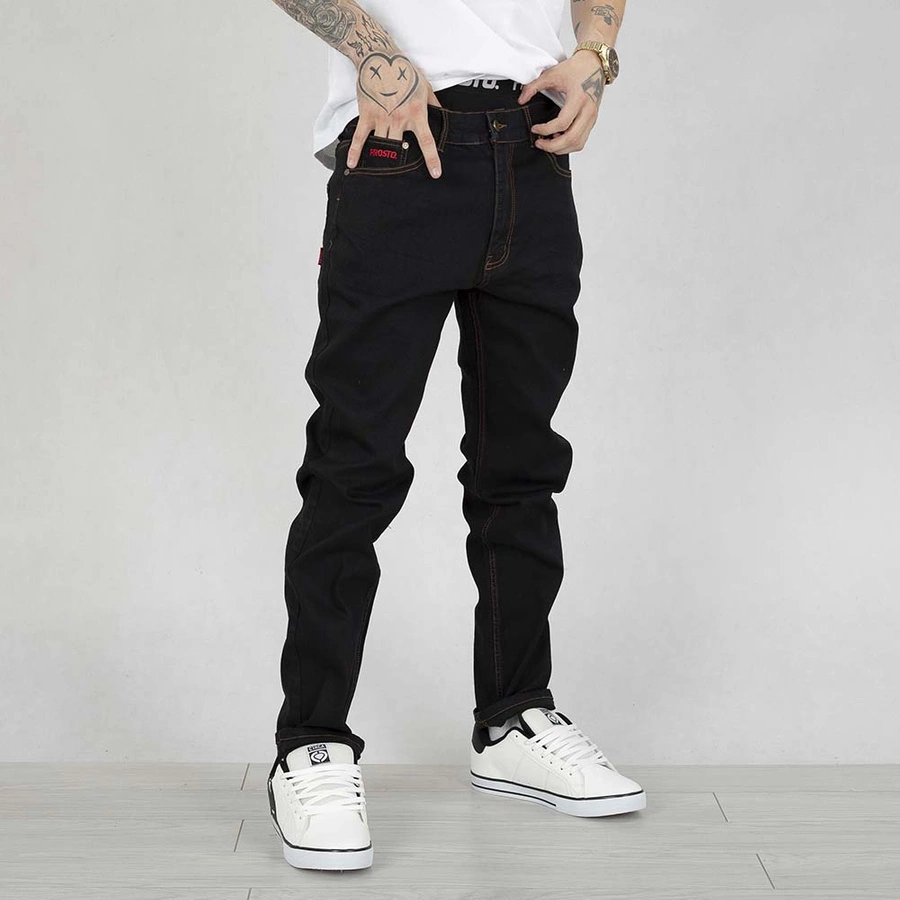 Spodnie Regular Prosto Pocklog black jeans