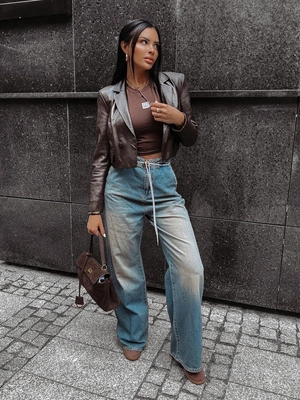 Tank top Olavoga Inked brązowy