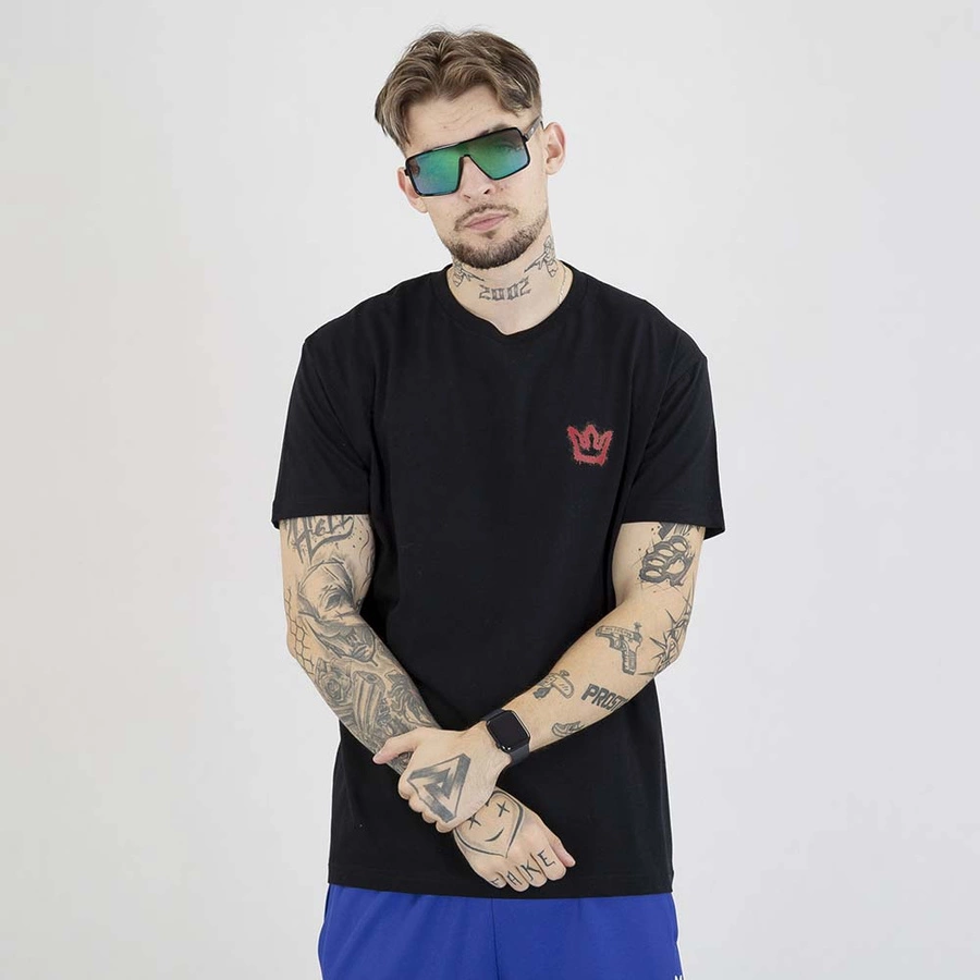 T-shirt Jigga Wear Color Spray biały i czarny
