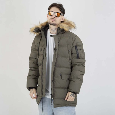 Kurtka Zimowa Parka Pit Bull Kingston II oliwkowa