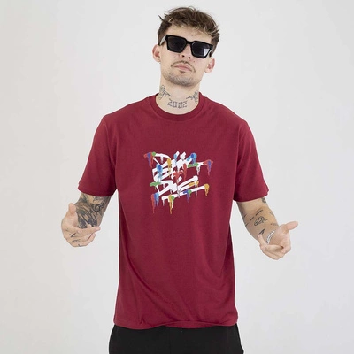 Koszulka Diil Die Splash bordowa