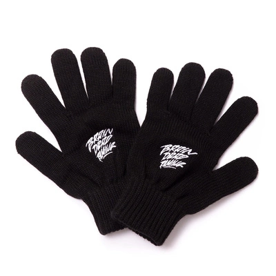 Rękawiczki Brain Dead Familia Logo czarne