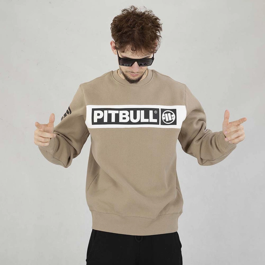 Bluza Crewneck Pit Bull Sherwood beżowa