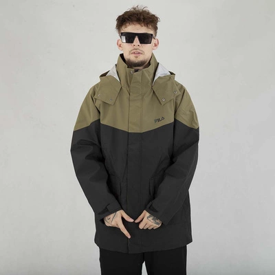Kurtka Fila Parka Tanvald FAM0195 czarno oliwkowa