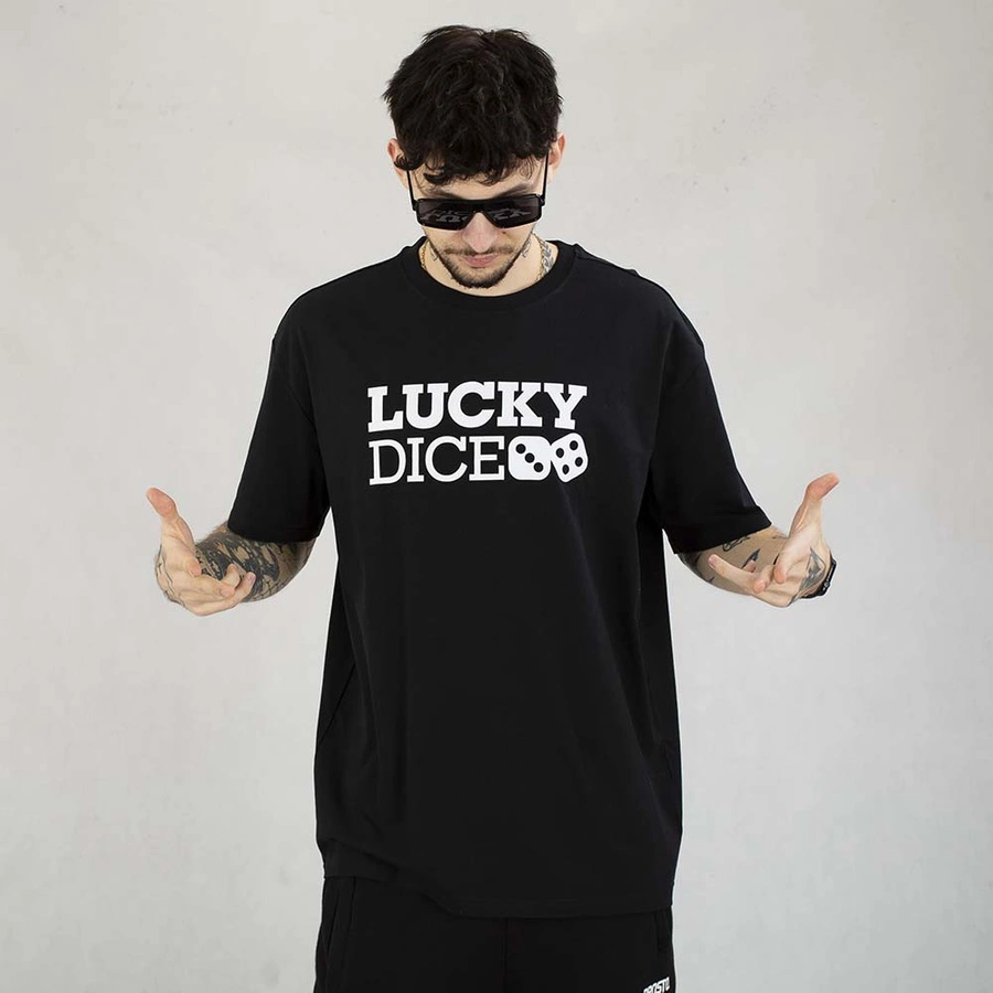 Koszulka Lucky Dice Baggy LD Classic czarna