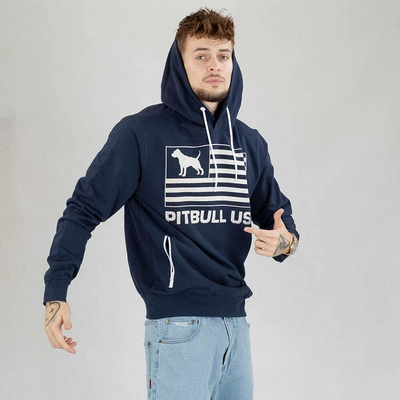 Bluza Pit Bull Hoodie Terry Pitbull USA granatowa