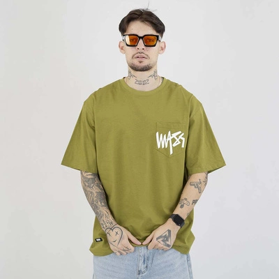 Koszulka Mass Pocket Sign oliwkowa