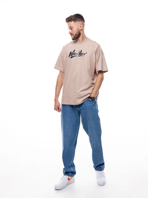 Koszulka Nice View Brand Sharp beżowa