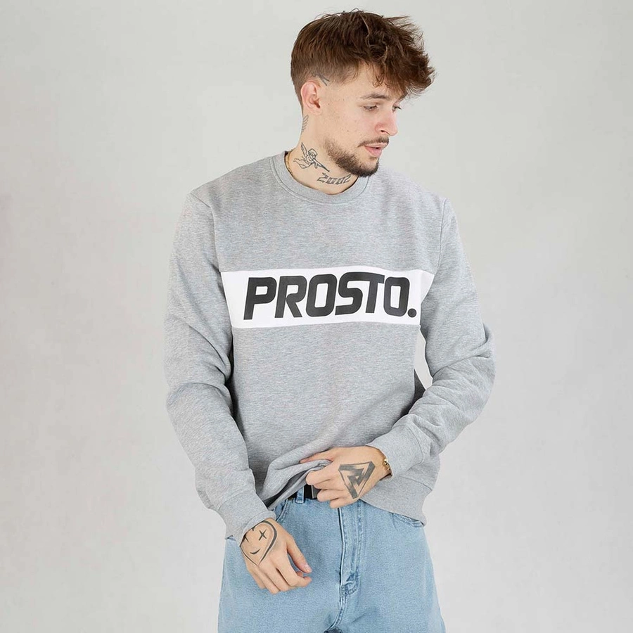 Bluza Prosto Crewneck Yezz szara