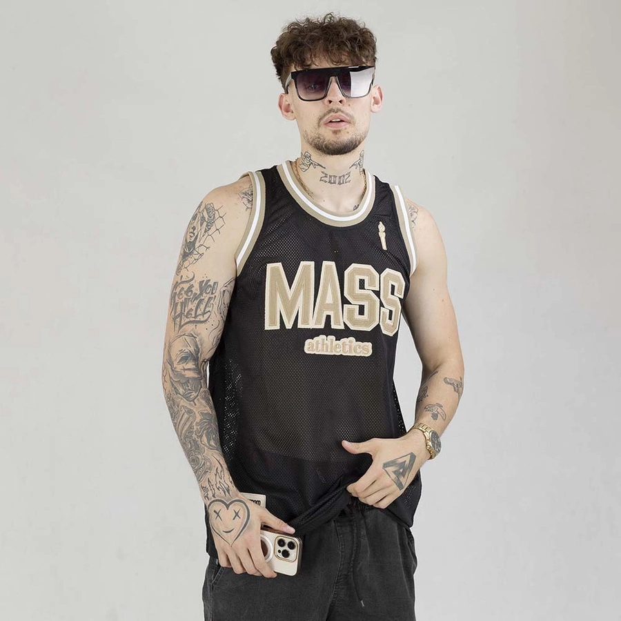 Tank Mass Club Mesh Jersey czarny