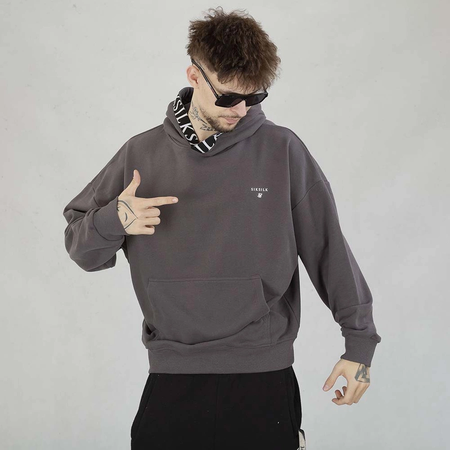 Bluza Hoodie SikSilk SS-26772 brązowa