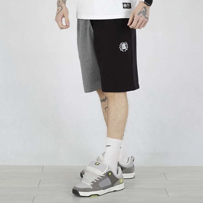 Spodenki dresowe Diil Double Kastet szare czarne czarne logo