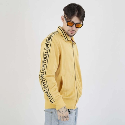 Bluza Pit Bull Crewneck Zip Tape Logo żółta