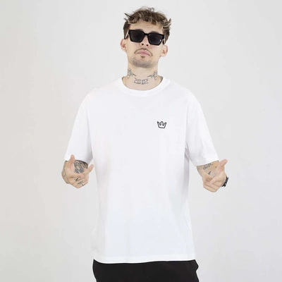 Koszulka Jigga Wear Oversize Simple Crown biała
