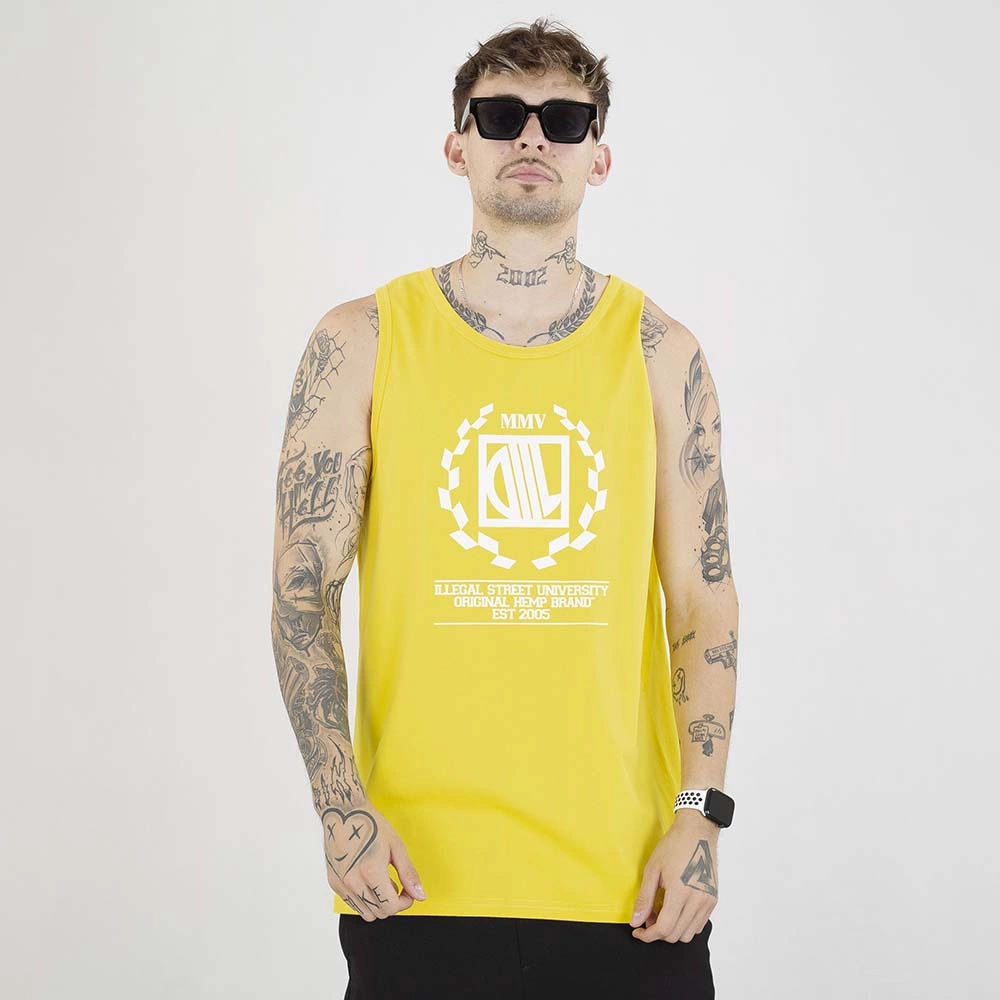 Tank Top Diil Laur żółty biały