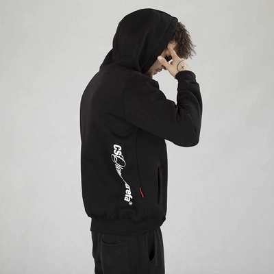 Bluza Hoodie Ciemna Strefa CS Duży Herb czarno biała
