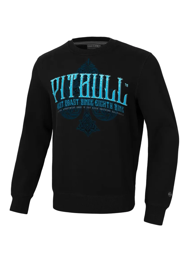 Bluza Pit Bull crewneck Blue Skull czarna