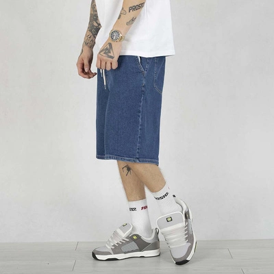 Krótkie Spodenki El Polako EP Skin Badge dark blue jeans