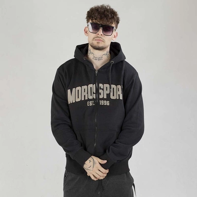 Bluza Moro Sport Hoodie Zip Big College czarna