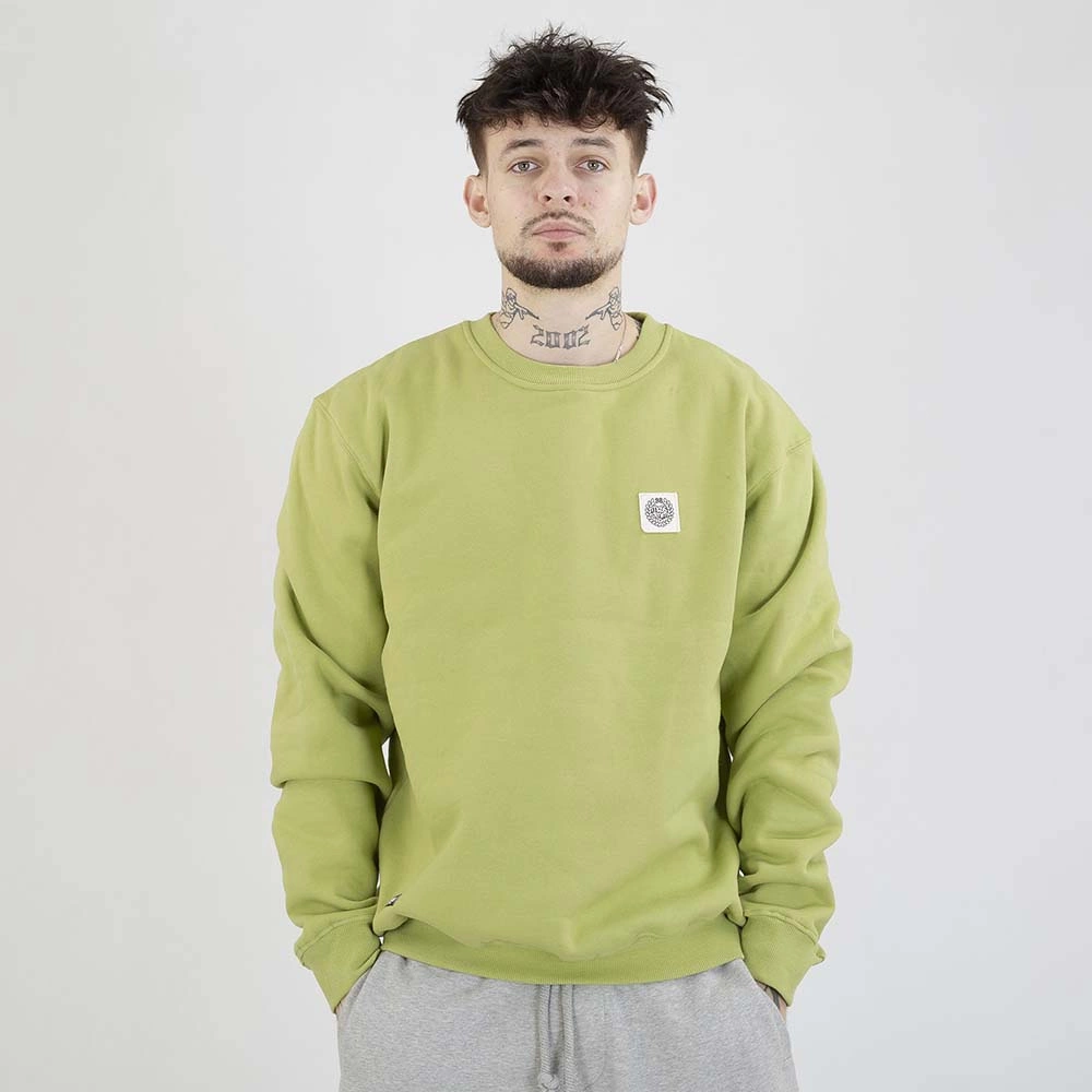 Bluza Mass Crewneck Patch oliwkowa
