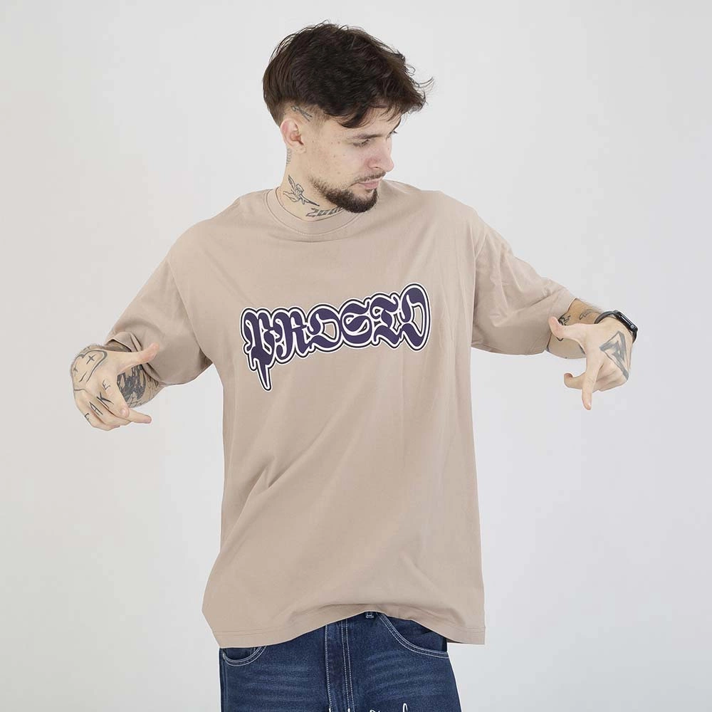 Koszulka Prosto Graffiti beżowe