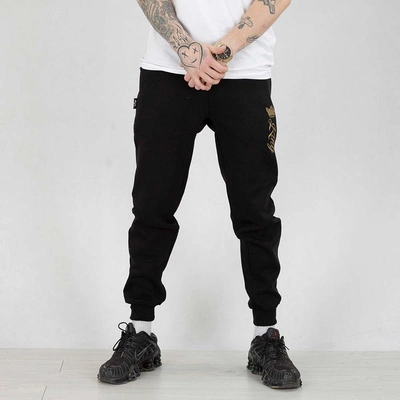 Spodnie dresowe Red Eyes King czarno złote