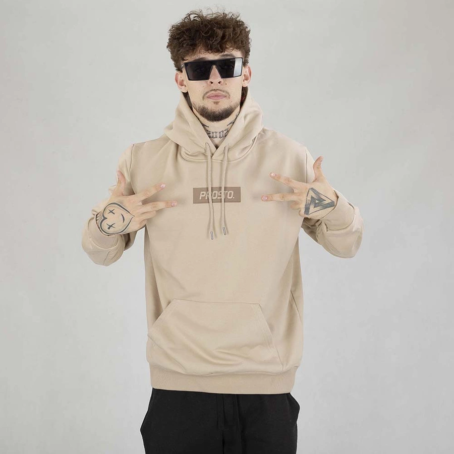 Bluza Prosto Hoodie Abox beżowa