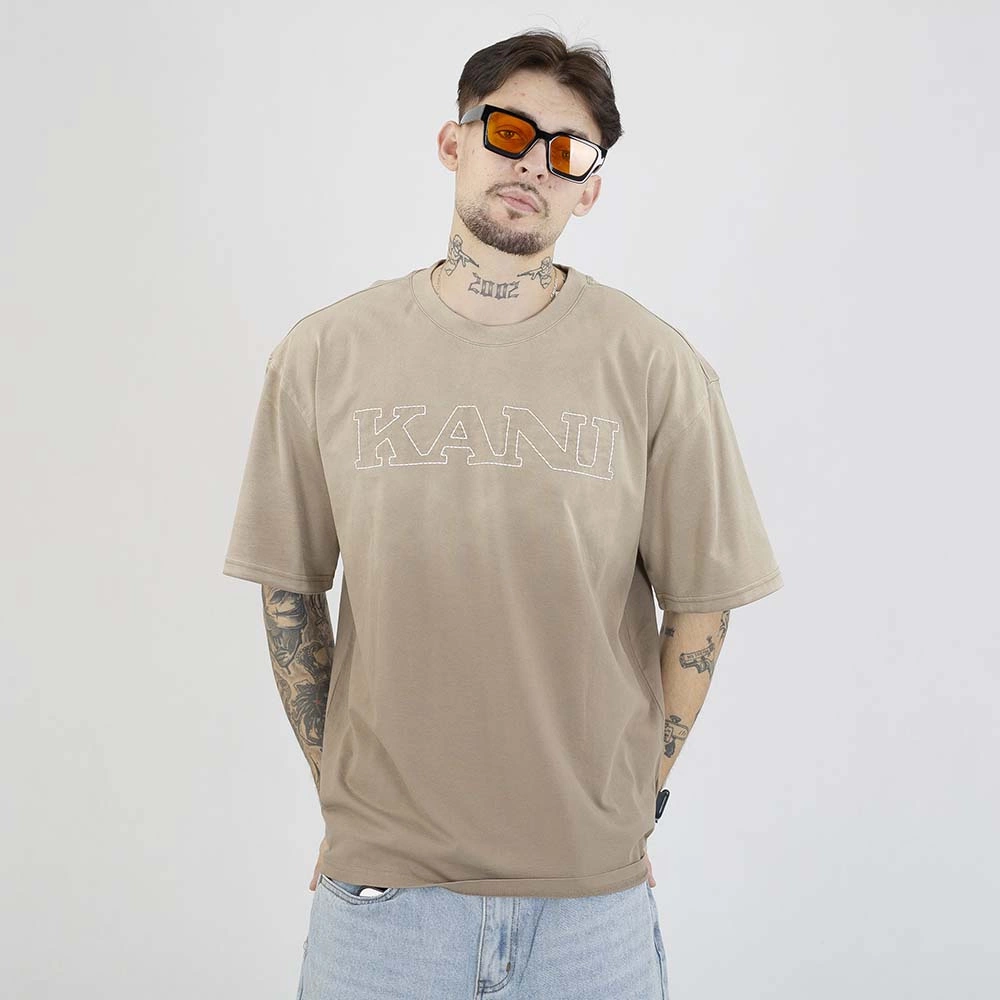 Koszulka Karl Kani Retro Washed PD00007529 brązowy