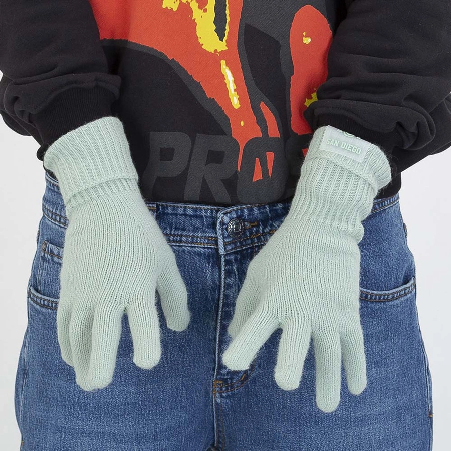 Rękawiczki materiałowe Love PB miętowe