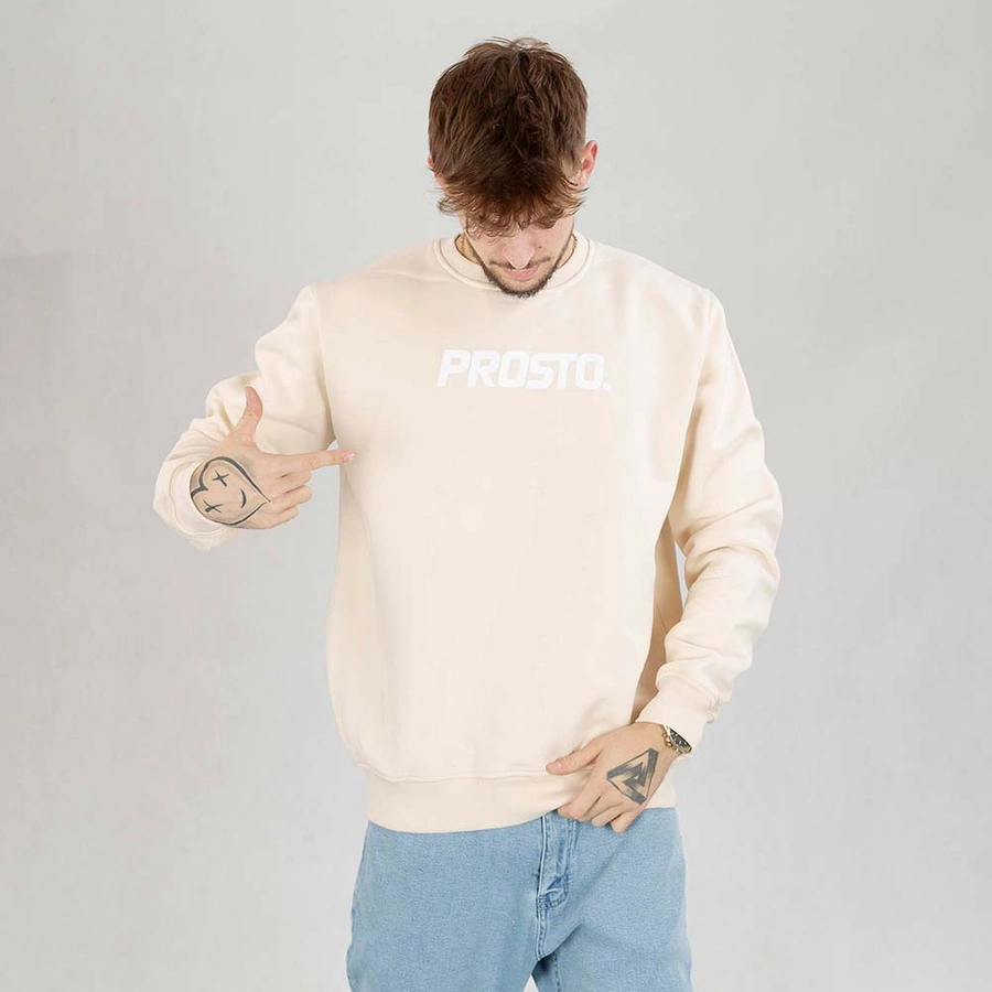 Bluza Prosto Crewneck Yimello beżowa