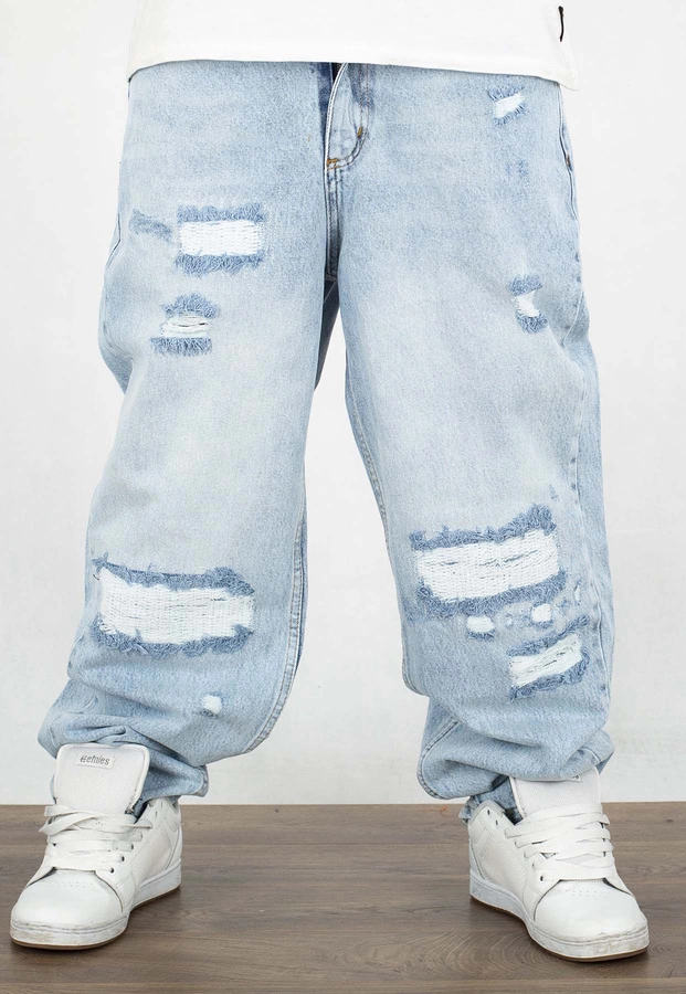 Spodnie Baggy I8 Denim BAG68 jasne niebieskie