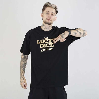 Koszulka Lucky Dice Baggy LD Clothing czarna złota