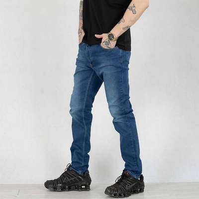 Spodnie Croll Slim Jeans 6528-01 medium blue