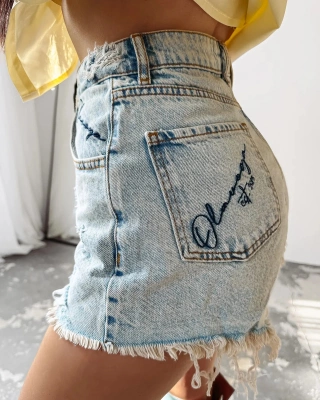 Krótkie Spodenki Olavoga Dreamlike jasne niebieskie