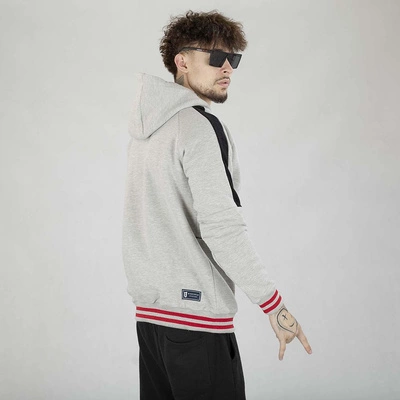 Bluza Hoodie Biuro Ochrony Rapu REGLAN BULLS Szara