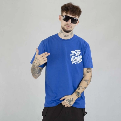 Koszulka Diil Spray niebiesko biała