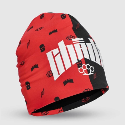 Czapka Zimowa Chada Proceder Logo Mini czarno czerwona