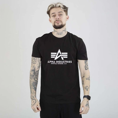 Koszulka Alpha Industries Basic 100501 czarno biały